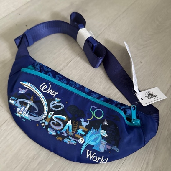 Disney Handbags - Disney Navy and Teal Belt Bag